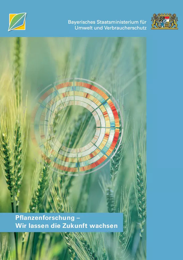 Cover page of the booklet "Plant research - We let the future grow"